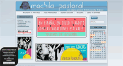 Desktop Screenshot of mochilapastoral.es