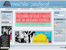 Tablet Screenshot of mochilapastoral.es